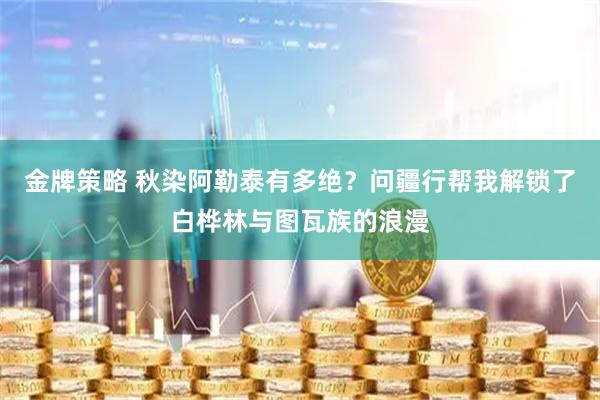 金牌策略 秋染阿勒泰有多绝？问疆行帮我解锁了白桦林与图瓦族的浪漫